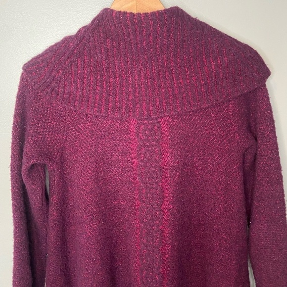 Anthropologie Angel Of The North Wool Boucle Knit Cowl Neck Tunic Sweater - Picture 5 of 10